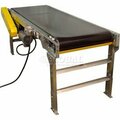 Omni Metalcraft Omni Metalcraft Powered 12"W x 30'L Belt Conveyor with 6"H Side Rails BHSE12-0-32-F60-0-0.5-4-SIDES